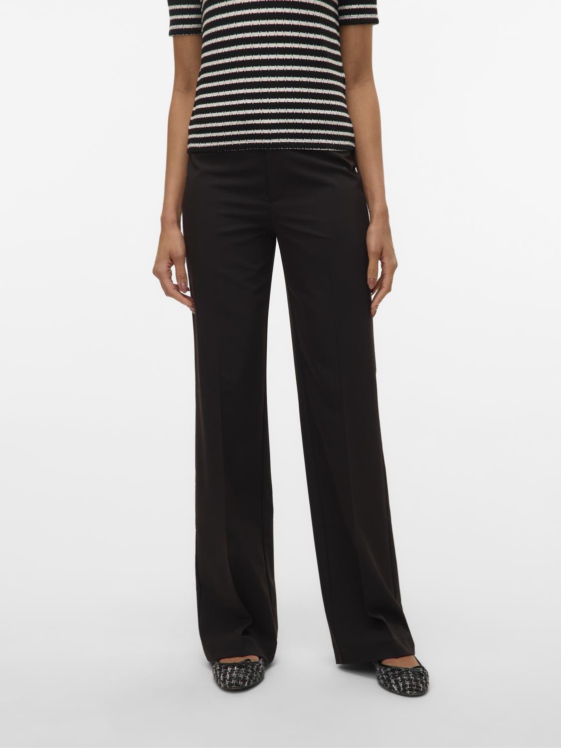 VMTEXAS Trousers - Black - VERO MODA & VILA Bergvik